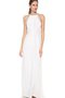 Robe de mariée plissage longue en plage jusqu'au sol avec ruban - photo 1