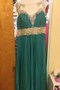 Robe de bal avec sans manches ligne a avec chiffon de traîne courte avec perle - photo 2