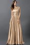 Robe demoiselle d'honneur longue plissage de princesse en satin soyeux ligne a - photo 24