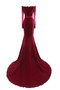 Robe de soirée chic en satin tissé élastique couverture de moitie avec zip de bustier - photo 6