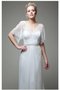 Robe de mariée naturel avec perle avec décoration dentelle ligne a en plage - photo 1