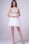 Robe de graduation textile en tulle col u profond ligne a au niveau de cou avec zip - photo 2