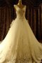 Robe de mariée romantique derniere tendance avec sans manches de mode de bal avec perle - photo 1