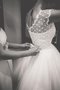 Robe de mariée informel modeste simple vintage au bord de la mer - photo 2