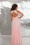 Robe de bal en chiffon trou de serrure de col haut manche nulle longueur au niveau de sol - photo 2