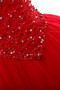 Robe de mariée luxueux de crystal floral pin de traîne courte branle lache - photo 3