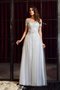 Robe de bal d'epaule ecrite de princesse fermeutre eclair appliques a-ligne - photo 1