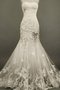 Robe de mariée en chiffon manche nulle en dentelle de sirène col en forme de cœur - photo 1