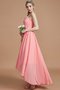 Robe demoiselle d'honneur naturel de princesse avec chiffon asymétrique dénudé - photo 6