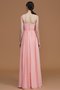 Robe demoiselle d'honneur naturel avec sans manches ligne a ruché d'épaule asymétrique - photo 36