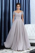 Robe mère de mariée longue col en forme de cœur ligne a de princesse avec chiffon