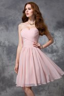 Robe demoiselle d'honneur naturel de princesse ruché avec zip avec chiffon