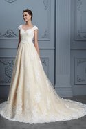 Robe de mariée de mode de bal mignonne avec décoration dentelle avec perle naturel