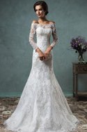 Robe de mariée distinguee exclusif decoration en fleur en dentelle avec mousseline