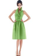 Robe demoiselle d'honneur courte ligne a avec zip avec sans manches