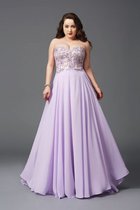 Robe de bal naturel de traîne courte de princesse avec zip ligne a