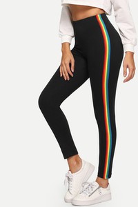 Legging brillant avec arc-en-ciel