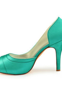 Chaussures de mariage moderne plates-formes dramatique élégant automne hiver talons hauts