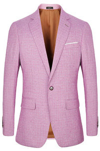 Hommes costumes nouveaux vestes rose printemps