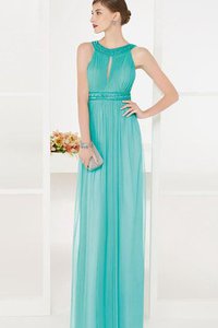 Robe de bal simple col en bateau noeud ruché de tour de ceinture en haute