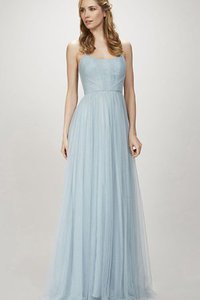 Robe demoiselle d'honneur attirent facile romantique textile en tulle avec zip