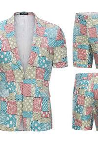 Costumes vacances haute qualité blazers imprimé costume