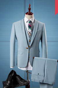 3 pièces ensemble de mariage fit mode dernier modèle hommes costume