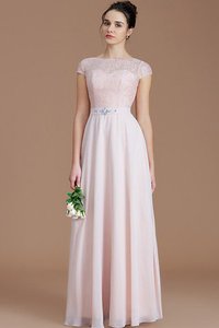 Robe demoiselle d'honneur naturel avec chiffon fermeutre eclair avec sans manches ligne a