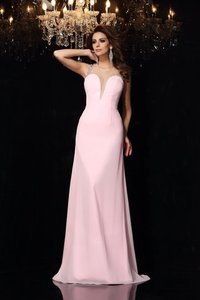 Robe de bal longue avec chiffon col u profond de sirène de traîne moyenne