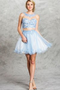 Robe de graduation romantique mode delicat en dentelle col en bateau
