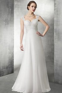 Robe de mariée humble sans dos avec chiffon ceinture haut a-ligne