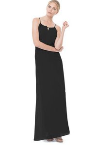 Robe demoiselle d'honneur bandouliere spaghetti de longueur à genou avec chiffon noeud