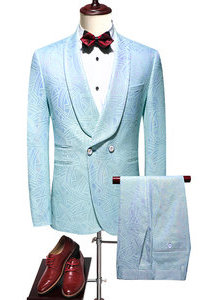 Costume ensemble party costume pour mariage hommes mariage costumes double boutonnage