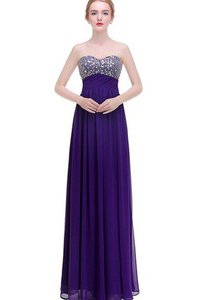 Robe de bal ligne a ruché avec sans manches de col en cœur v encolure