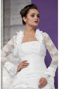 Pic blanc ourlet de dentelle bolero de luxe magnifique