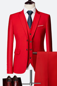 Mode terno solide slim fit costumes deux boutons blazers