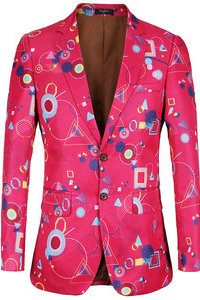Veste costumes blazers impression décontracté hommes blazer
