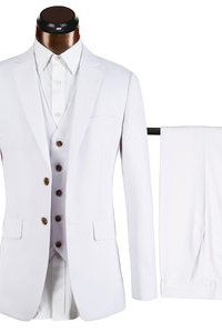 De mariage hommes blazer veste + pantalon + gilet costumes slim fit affaires