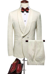 2 pièces hommes marié hommes costumes pour mariage blazer