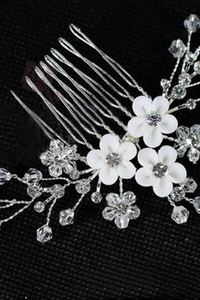 Avec eye catching cristal élégant | bijoux de mariée modest populaire