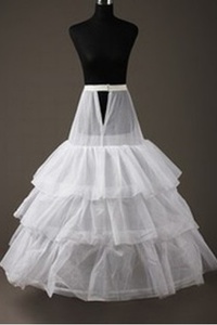 Magnifique volants longueur cheville une ligne | crinolines princesse étourdissant