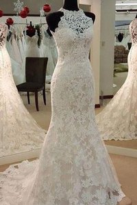 Robe de mariée fermeutre eclair avec sans manches de fourreau divin naturel