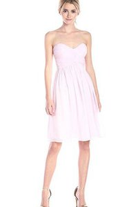 Robe demoiselle d'honneur fermeutre eclair de fourreau ligne a v encolure en chiffon