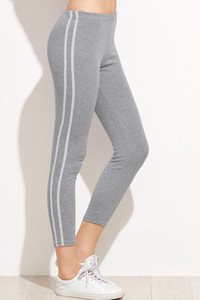 Leggings rayures splendide motif gris