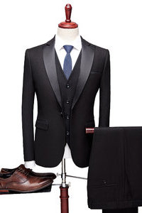 Mâle gilet mariage ensemble blazers pantalon costumes de mariage hommes