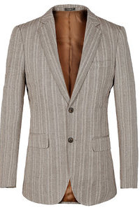 Marque slim fit costume hommes blazer de luxe veste
