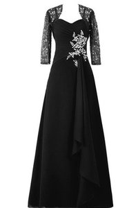 Robe de bal luxueux avec perle manche nulle jusqu'au sol col en forme de cœur