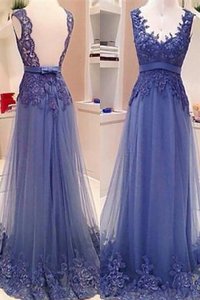 Robe de bal naturel de col en v manche nulle de princesse en tulle