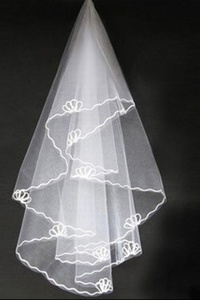 Incroyable simple petit voile de mariage vintage