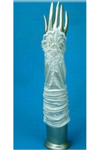 Charme chic gants taffetas blanc de mariée